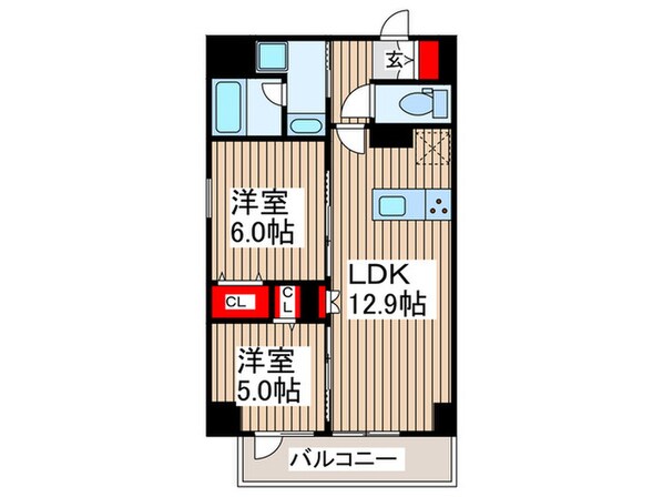 ＴＯＲＩＫＯＥ　ＴＵＲＲＩＳの物件間取画像